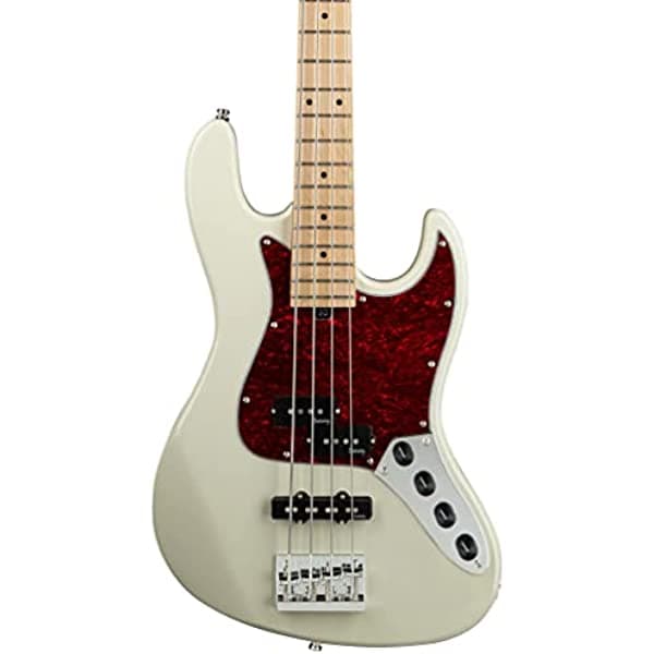 Geartree Sadowsky MetroExpress 21-Fret Hybrid P/J - Bajo de 4 cuerdas, diapasón de arce, Olympic White alto brillo, con funda acolchada