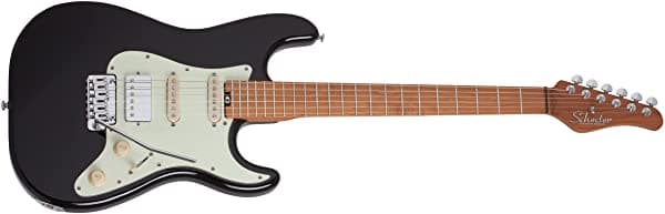 Schecter 1546 Nick Johnston Traditional H/S/S Guitarra, diapasón de arce tinta atómica