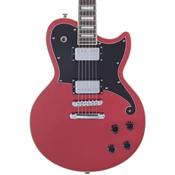 D'Angelico - Guitarra electroacústica de 6 cuerdas, para diestros, Oxblood (DAPATLOXBCS)