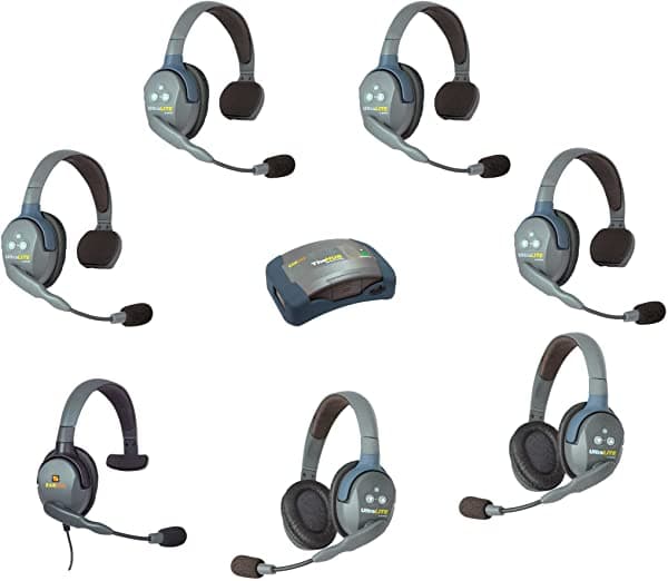 eartec Ultralite - Sistema de y hub | 7 Persona 4 sola 2 1 Max 4 G Single dobles Auriculares con micrófono HUB 7-42MXS