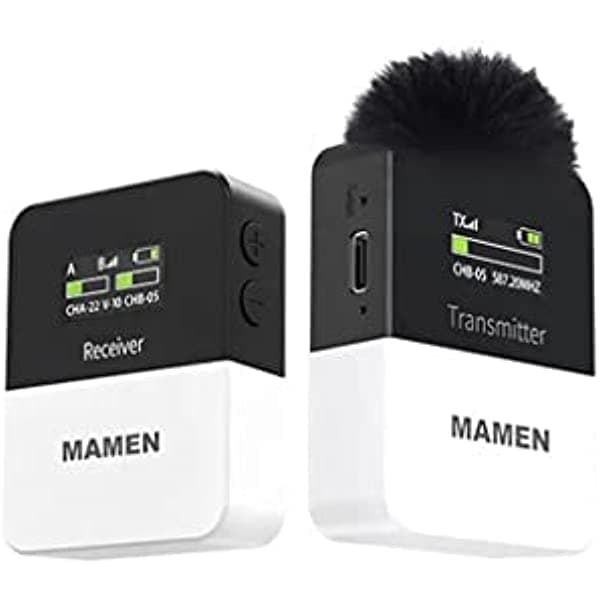 MLDSN UHF Sistema de micrófono Lavalier inalámbrico con micrófono de solapa y monitor de audio, adecuado para grabación de entrevistas con cámara o teléfono (color: 1Rx y 1Tx, tamaño: único) smmkf-369