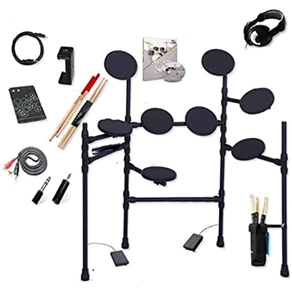 KESHUO Batería electrónica digital de percusión, kit de armado, instrumento musical de práctica (color: 02) HESHUOBAI