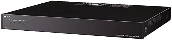 TOA N-8010EX CU IP Intercom Exchange, 16 Station Capacity, 1 Internal/2 External Speech Links, 10/100BaseTX Ethernet Network Connection, Occupies One Network Node (192 Max.)
