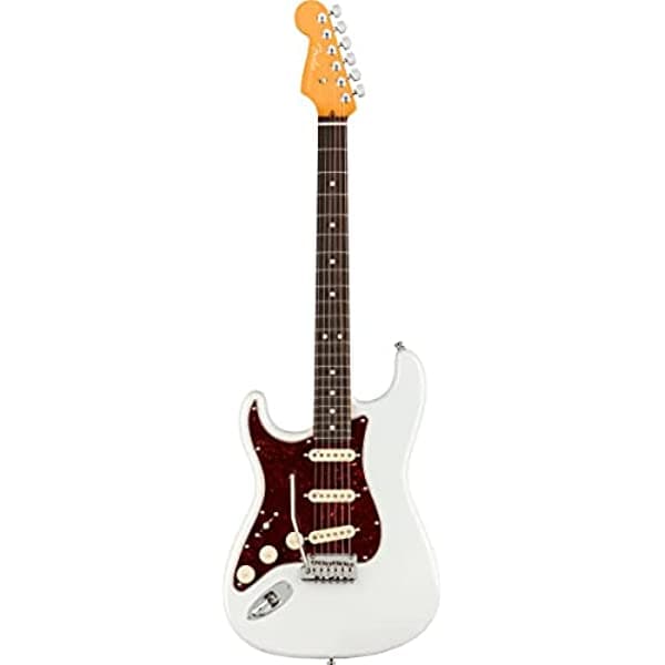 Fender American Ultra Stratocaster Guitarra Eléctrica Zurda Diapasón De Palisandro Perla Ártica Con Estuche 118130781