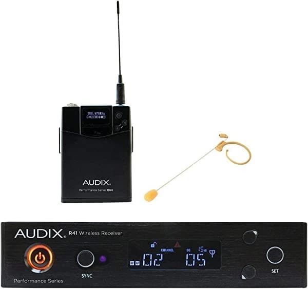 Audix AP41HT7BG sistema inalámbrico de diadema con micrófono condensador omnidireccional HT7 - color beige 554-586 MHz AP41HT7BGB