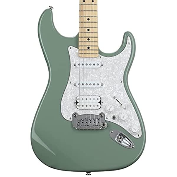 G&L Guitars G&L Fullerton Deluxe Legacy Hss - Guitarra Eléctrica - Macha Verde FDLGYHB-TEA-MP