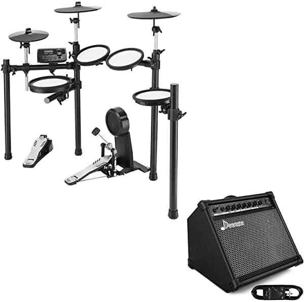 Donner Batería Electrónica con Amplificador 35 W para Batería Electrónica DDA-35