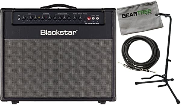 Blackstar Club40CMKII 40 W 1x12 Combo Amp con Cable Geartree Paño y Soporte de Guitarra
