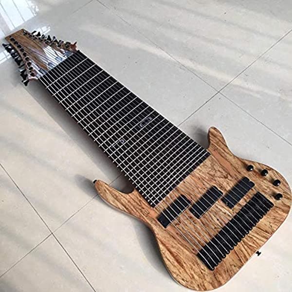 Srliwhite Guitarra De 17 Cuerdas Bajo Eléctrico Diapasón De Palisandro Sin Trastes Oferta Personalizada (Tamaño 39 Pulgadas) 410898