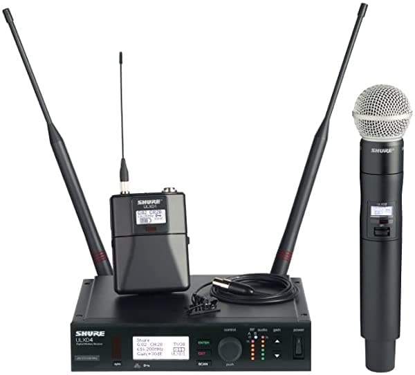 Shure ULXD124/150/C Sistema Combo Inalámbrico Digital (SM58 Y MX150C G50 Band)