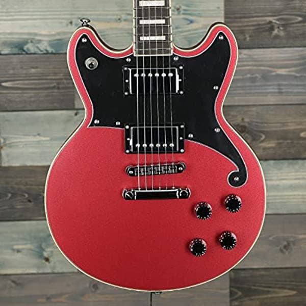 D'Angelico Premier Brighton Guitarra Eléctrica - Oxblood Con Cordal Stopbar DAPBRIOXBCS