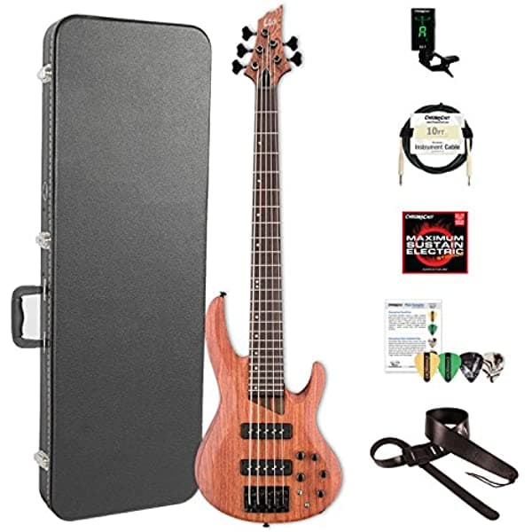 Esp Lb1005Sebns-Kit-2 B Series B-1005Se Bajo Eléctrico De 5 Cuerdas Para Guitarra Color Natural Satin