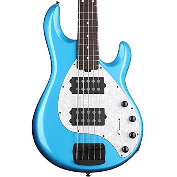 Ernie Ball Music Man Stingray Special 5 HH Bajo Eléctrico - Speed Blue con Diapasón de Palisandro 208-DS-20-05-CS-BM