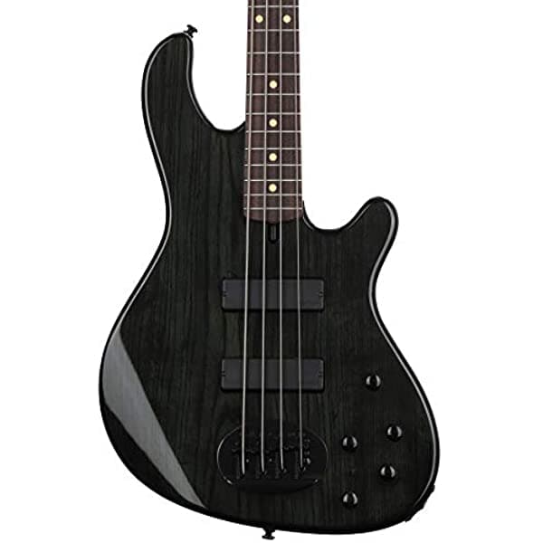Lakland Skyline 44-OS Offset Bajo Eléctrico - Trans Negro con Diapasón de Palisandro 44-OS-R-BK