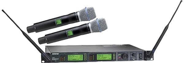 Shure UR24D/Beta87C Sistema Inalámbrico Dual de Mano H4 UR24D/BETA87C-H4