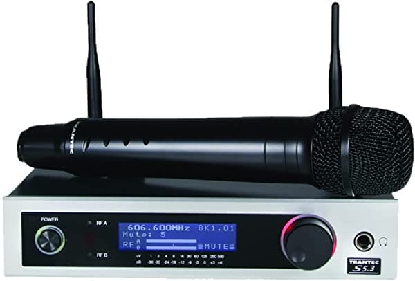 TOA S5.3-HC-H2USQ Trantec Serie S5.3 UHF True Diversity Sistema de Micrófono Condensador de Mano Incluye Receptor S5.3-RX y Transmisor de Mano Condensador S5.3-HCX