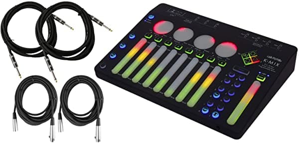 Keith Mcmillen K-Mix 8 En 10 Out Interfaz/Mezclador/Control De Superficie Con 4 Cables KMIX BUNDLE