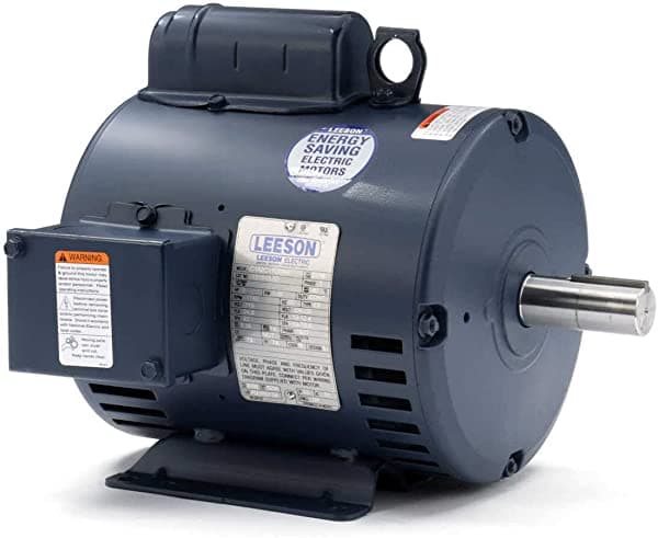 Leeson Eléctrico 131515.00 2 Cv 1740Rpm 1Ph 115 V 208 V Motor De Trabajo (230 V 182T Frame Estándar Brida Pie Mount Dp Compresor