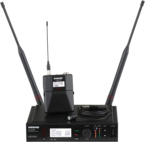 Shure ULXD1 Sistema Lavalier Digital Inalámbrico Supercardioide con WL184 ULXD14/84-G50