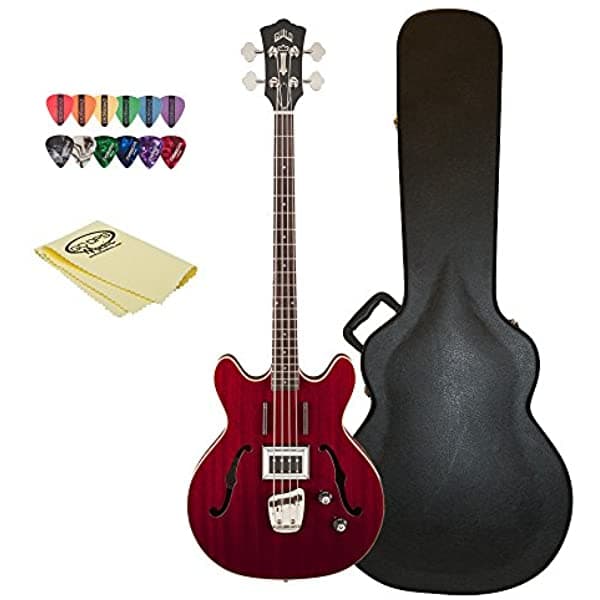 Guild Starfire Bajo Chr-Kit-1 Semi-Hollow De Guitarra Eléctrica Color Rojo Starfire Bass CHR-KIT-1