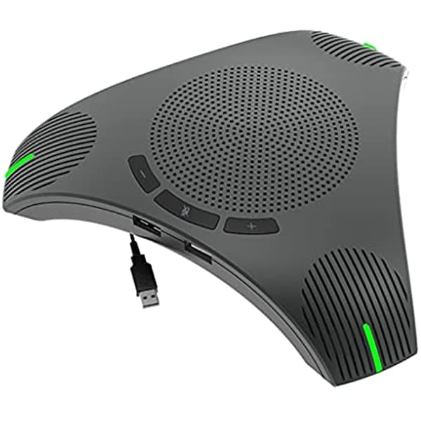 Kuqiz Micrófono Usb Speakerphone Conference Micrófono Omnidirectional Computadora Mic 360° Voice Pickup shypc-353