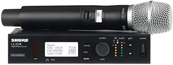 Shure ULXD24/SM86 Sistema Inalámbrico Digital de Mano con SM86 (Banda G50)