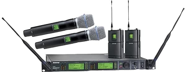 Shure Ur124D/Beta87 C Dual-Channel Combo Sistema Inalámbrico Negro UR124D/BETA87C-H4