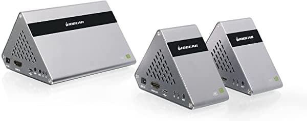 Iogear - Kit De Transmisor/Receptor Inalámbrico 4K Uhd Ultra Rápido De 60 Ghz Para 2 Televisores GW4K30GH60KIT