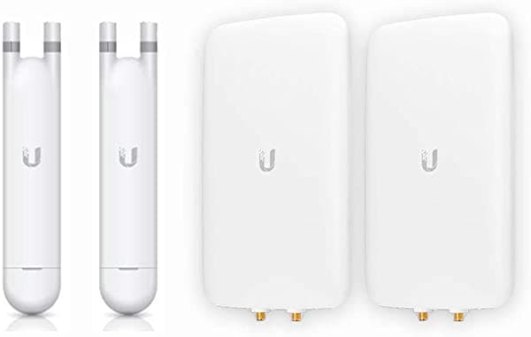 UBNT UniFi UAP-AC-M-US Access Point Wireless Doble Banda Interior/Exterior con Antena Direccional UMA-D - 2 Unidades