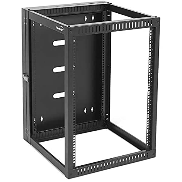 Navepoint 15U Rack De Red Con Marco Abierto Con Bisagras Para Montaje En Pared 4 Postes De 24 Pulgadas De Profundidad Marco Basculante Trasero Fácil Acceso Trasero Al Equipo Y Gestión De Cables Mantiene Servidores De Red Y Equipo Av 400409166