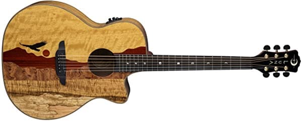 Luna Vistaeagle Luna Guitarra Acústica/Eléctrica Madera Tropical