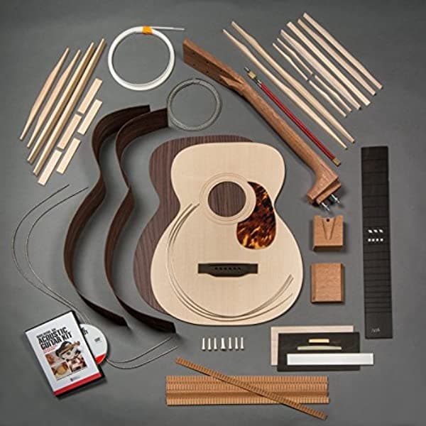 StewMac 1933 OM - Kit de Guitarra Acústica Con Fondo y Aros de Palisandro Tapa de Sitka Mástil Atornillado #AN5286