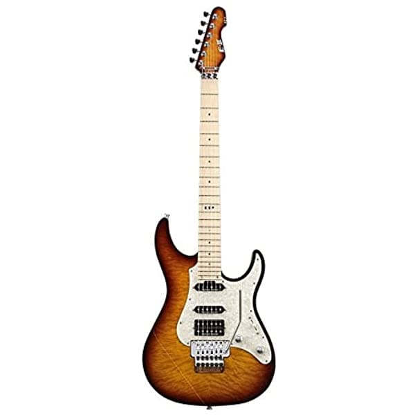 ESP EIIST1QMMTEASB Guitarra Eléctrica de Cuerpo Sólido Tea Sunburst