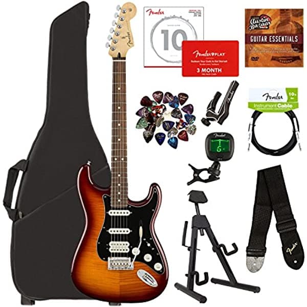 Fender Player Series Guitarra Eléctrica De Paquetes Con Bolsa De Transporte 0144563552-COMBO-STD