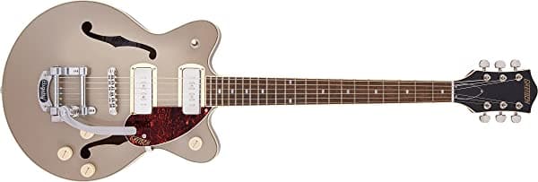 Gretsch G2655T-P90 Streamliner Center Block Jr. Doble Corte P90 Dos Tonos Sahara Metallic/Vintage Mahogany Stain con Bigsby 2807700544