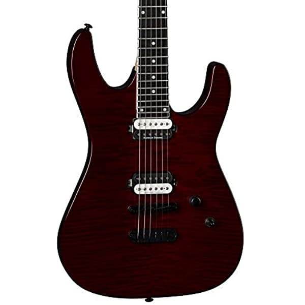 Dean MD24 FM TCH Guitarra Eléctrica 6 Cuerdas, Tapa Flameada, Diestros, Trans Cherry