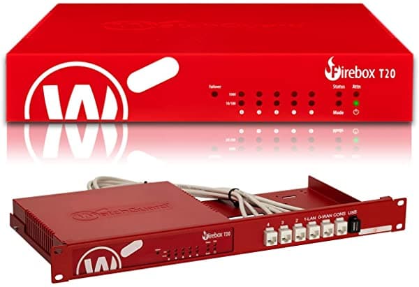 Watchguard Firebox T20 Seguridad Appliance Plus 1Yr Total Seguridad Suite Con Rackmount Kit (Wgt20641-Ww+Rm-Wg-T6) Periodo De Licenciamiento 1 Año(S)