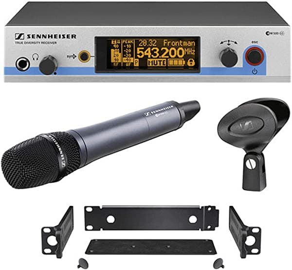 Sennheiser Ew 500-965 G3 Sistema De Micrófono Inalámbrico Incluye Receptor Em 500 Transmisor De Mano Sk 500 Con Cápsula E965 Y Kit De Montaje En Rack Ga 3 (Banda De Frecuencia A1 470 A 516 Mhz) EW500-965G3-A1-US