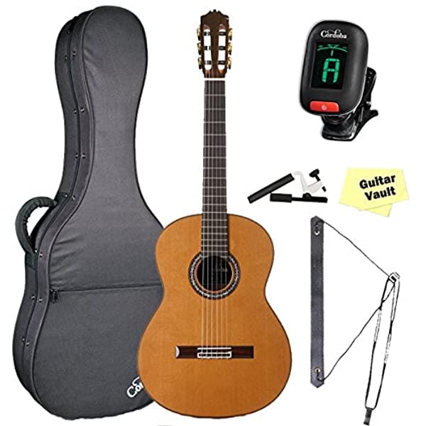 Cordoba C10 Cd/En Acústica Cuerdas De Nailon Para Guitarra Clásica Bundle Natural C10 CD/IN