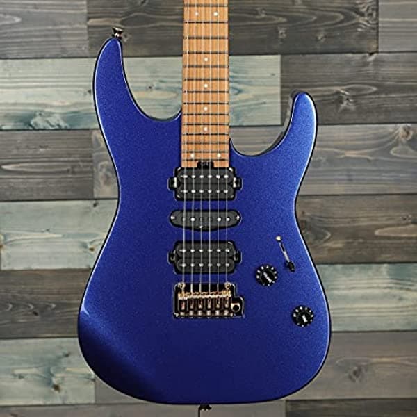 Charvel Pro-Mod Dk24 Hsh 2Pt Guitarra Eléctrica Diapasón De Arce Caramelizado Azul Místico PMDK24HSH2PTMYSTBL
