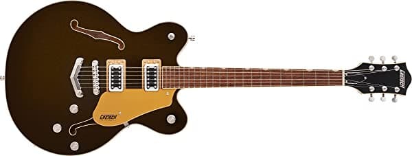 Gretsch G5622 Electromatic Center Block Doble Corte Black Gold con V-Stoptail 2508300565