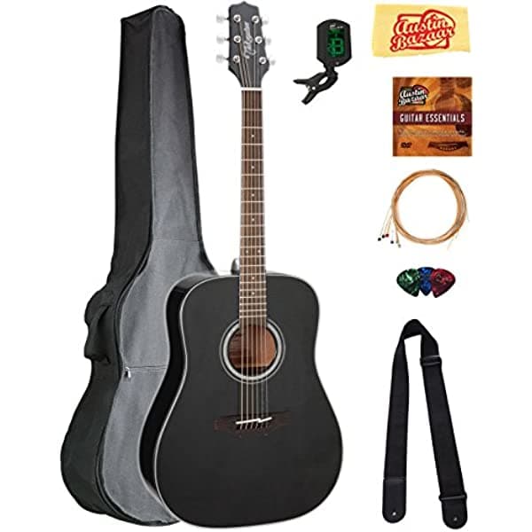 Takamine Gd30 - Juego De Guitarra AUS-GD30BLK-COMBO-DLX