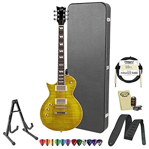 Esp Arce Flameado Jb-Ec-256Fm-Lh-Ld-Kit-2 Lemon Drop Para Zurdos Guitarra Eléctrica Pack