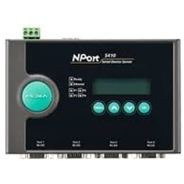 Moxa Nport 5410 Con Adaptador - Servidor De Dispositivo Serie Rs-232 De 4 Puertos Ethernet 10/100 Db9 Macho