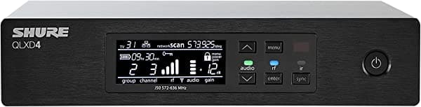 Shure Qlxd4=-H50 - Receptor Inalámbrico Digital De Un Solo Canal H50