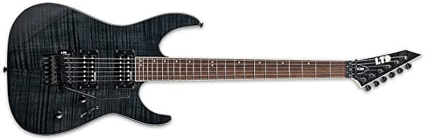Esp Ltd M-200 De Arce Flameado See Thru Negro Samle/Prototipo Guitarra Eléctrica LM200FMSTBLK