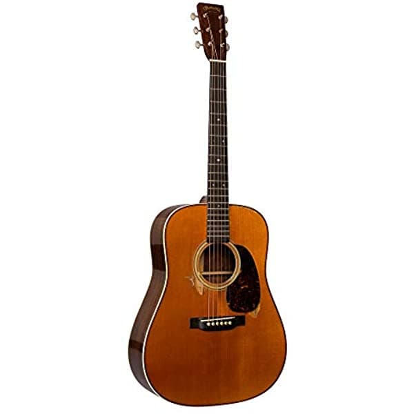 Martin D-28 Authentic 1937 Aged Guitarra Acústica con Estuche Rígido Construcción de Abeto y Palisandro Acabado Brillante Vintage Traste D-14 10D28AUTHENTIC1937VTSAGED