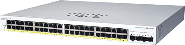 Interruptor Inteligente Cisco Business Cbs220-48T-4G | 48 Puertos Ge | 4X1G Sfp | Garantía Limitada De Hardware De 3 Años (Cbs220-48T-4G-Na)