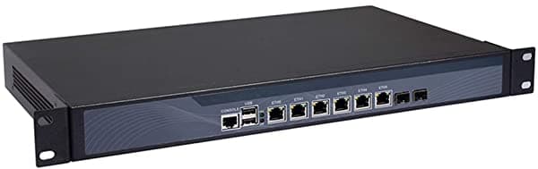 Hunsn Firewall Vpn 1U Rackmount Mikrotik Dispositivo De Red B75 Con Intel I7 3770 Rs10 Aes-Ni/6 Intel Lan/2 Óptico Sfp/2Usb/Com/Vga/Bypass/Ventilador (Barebone Sin Ram Sin Almacenamiento Sin Sistema) RS10-B75-I7-Barebone