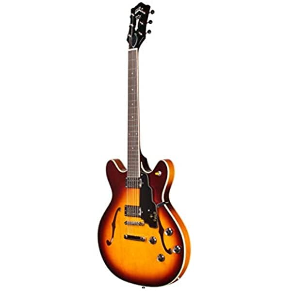 Guild Guitarras Starfire Iv St Semi-Hollow Body Guitarra Eléctrica Antiguo Burst Doble Corte Con Cola De Parada Newark St. Collection Con Caso Hardhsell 379-2110-837